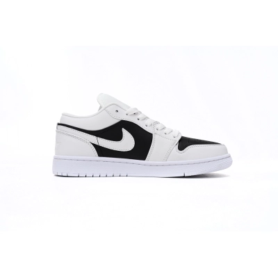 Air Jordan 1 Low Panda White Black Sneakers DC0774-100 02