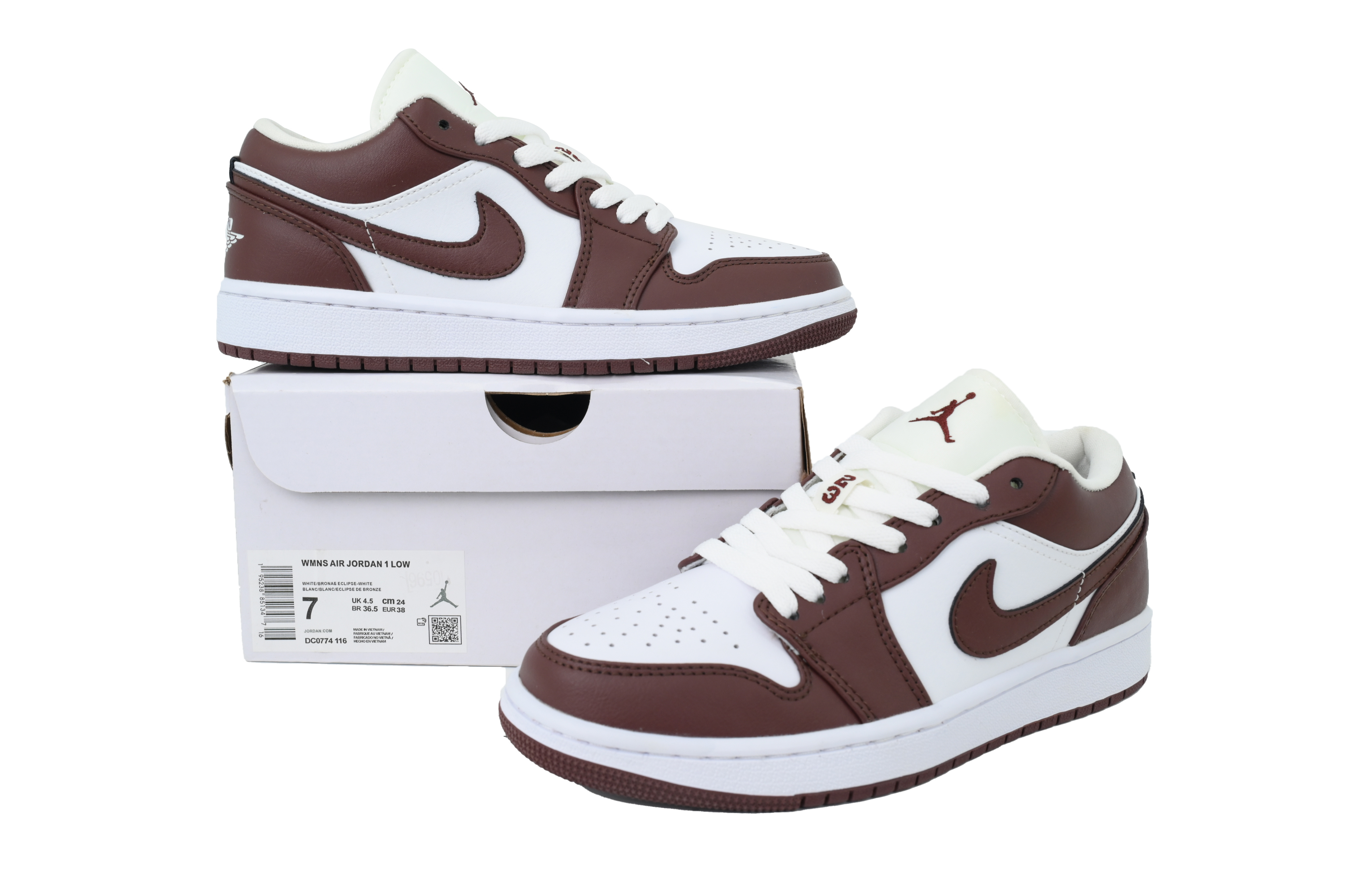 Air Jordan 1 Low White Eclipse Bronze DC0774-116