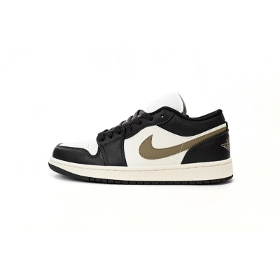  Air Jordan 1 Low Black And White Brown DC0774-200 01