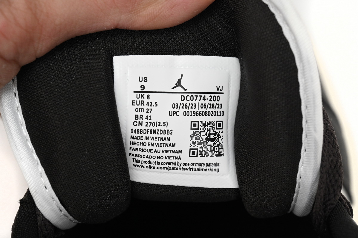  Air Jordan 1 Low Black And White Brown DC0774-200