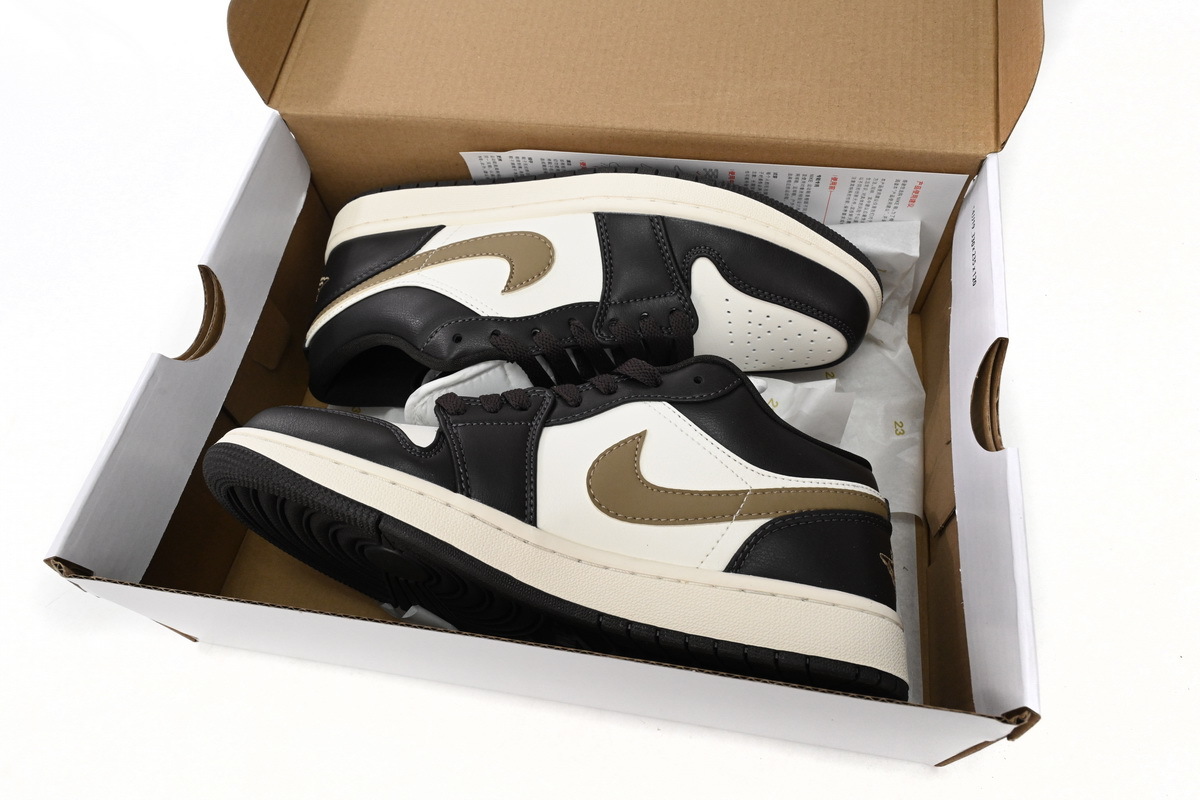  Air Jordan 1 Low Black And White Brown DC0774-200