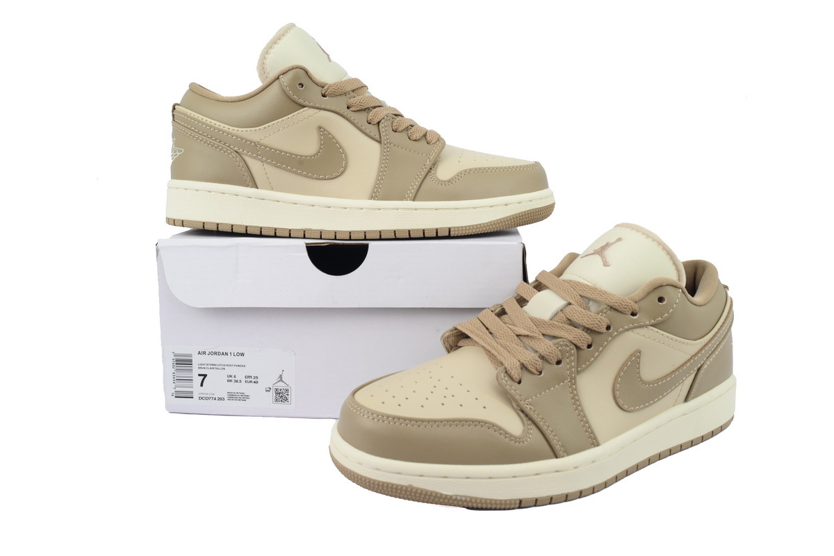 Air Jordan 1 Low Light Orewood Brown DC0774-203 