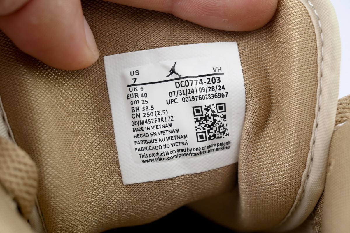 Air Jordan 1 Low Light Orewood Brown DC0774-203 
