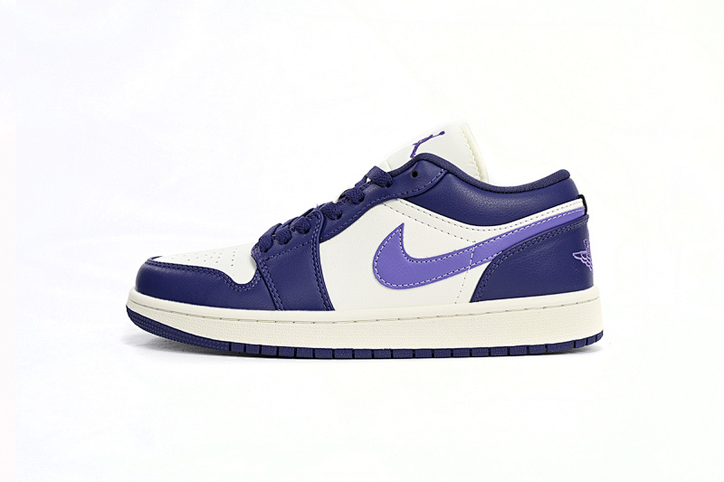 Travis Scott  Air Jordan 1 Low Sail White Purple DC0774-502