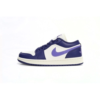 Travis Scott  Air Jordan 1 Low Sail White Purple DC0774-502 01