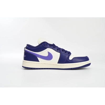 Travis Scott  Air Jordan 1 Low Sail White Purple DC0774-502 02