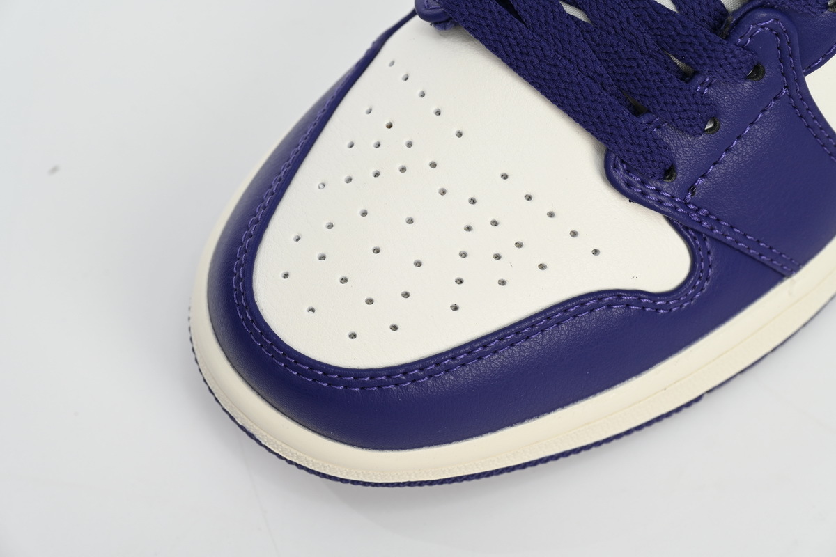Travis Scott  Air Jordan 1 Low Sail White Purple DC0774-502