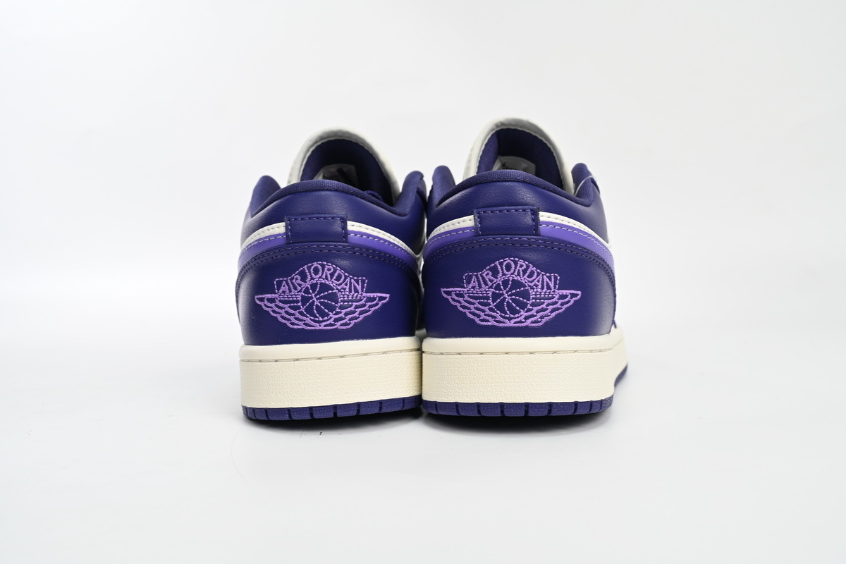 Travis Scott  Air Jordan 1 Low Sail White Purple DC0774-502