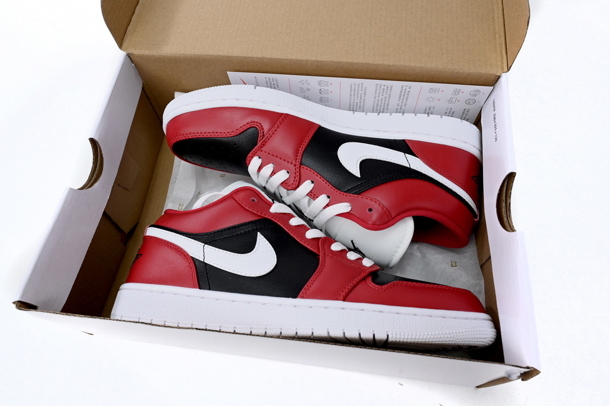 Air Jordan 1 Low DC0774-603 Red Sneakers