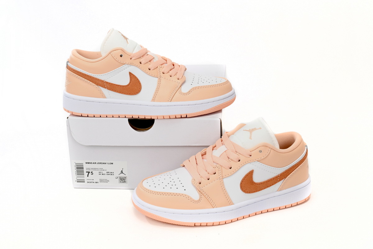 Travis Scott  Air Jordan 1 Low Pink Orange DC0774-801