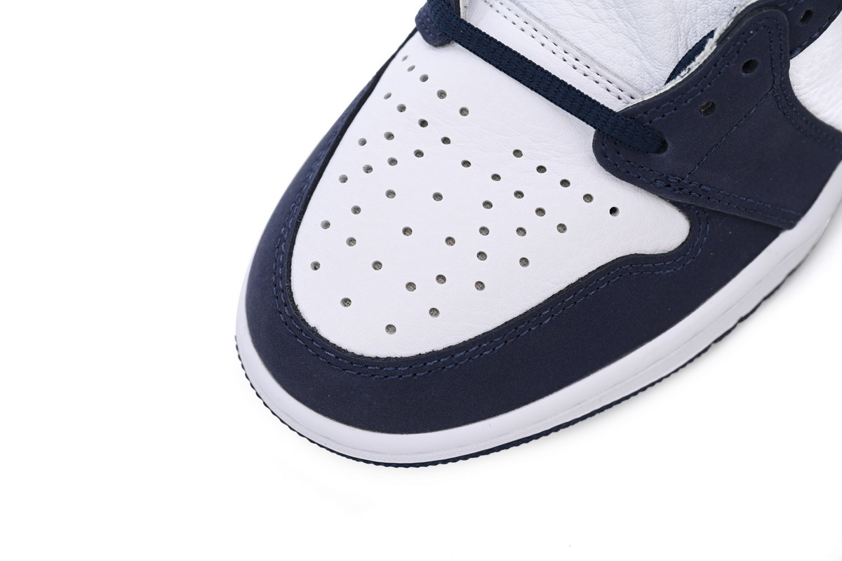 Air Jordan 1 High OG Midnight Navy White Leather Sneaker DC1788-100 Air