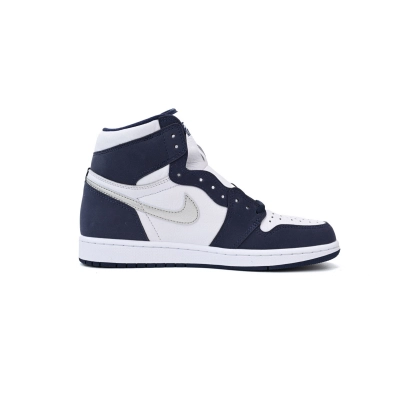 Air Jordan 1 High OG Midnight Navy White Leather Sneaker DC1788-100 Air 02