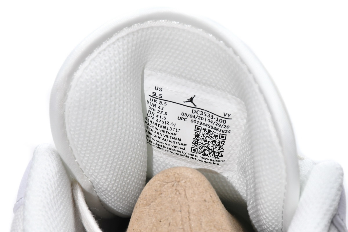 Air Jordan 1 Low White Black DC3533-100