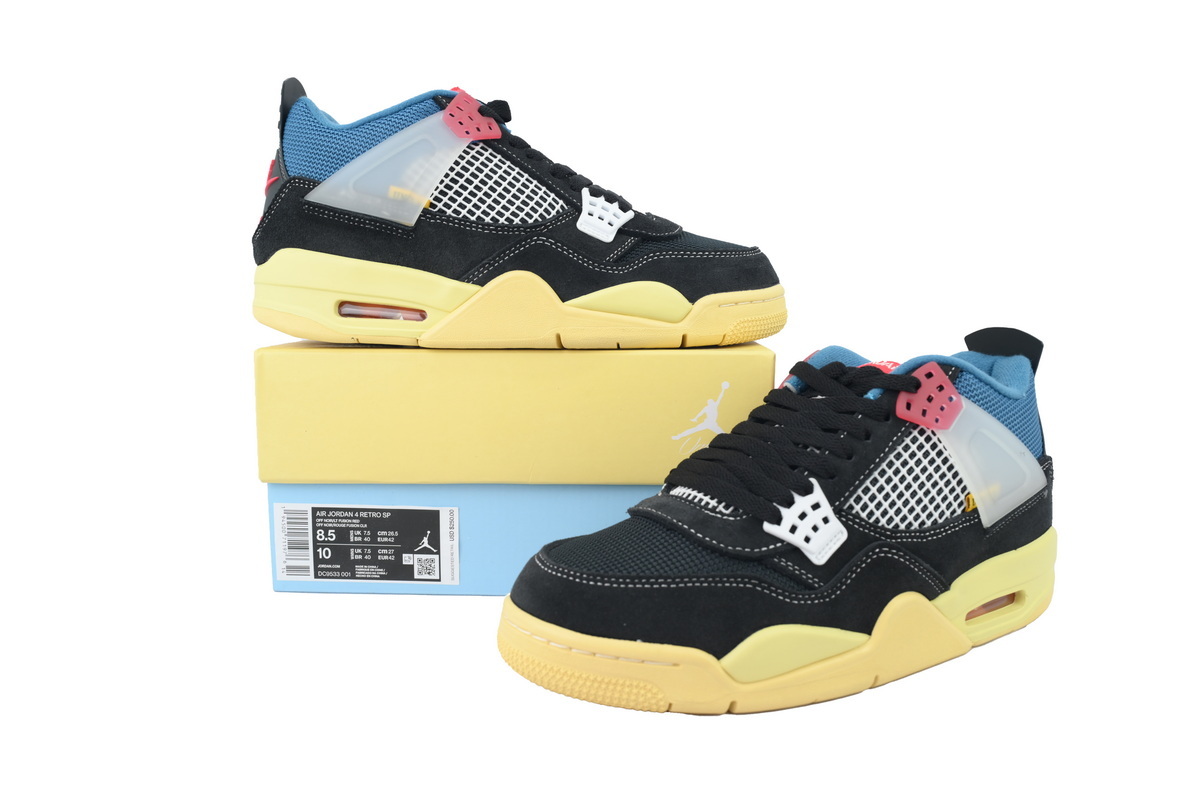  Union LA  Air Jordan 4 Retro SP Off Noir Black DC9533-001