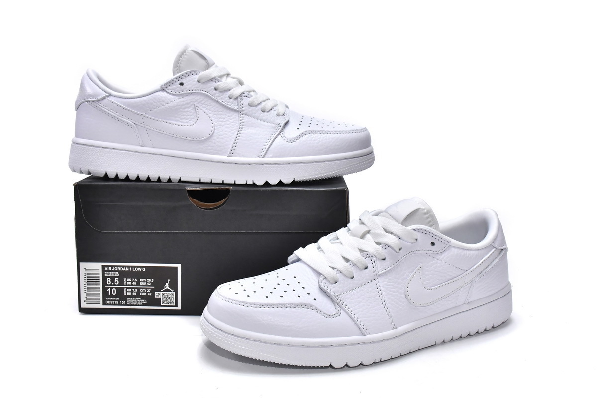  Air Jordan 1 Low Golf Triple White DD9315-101