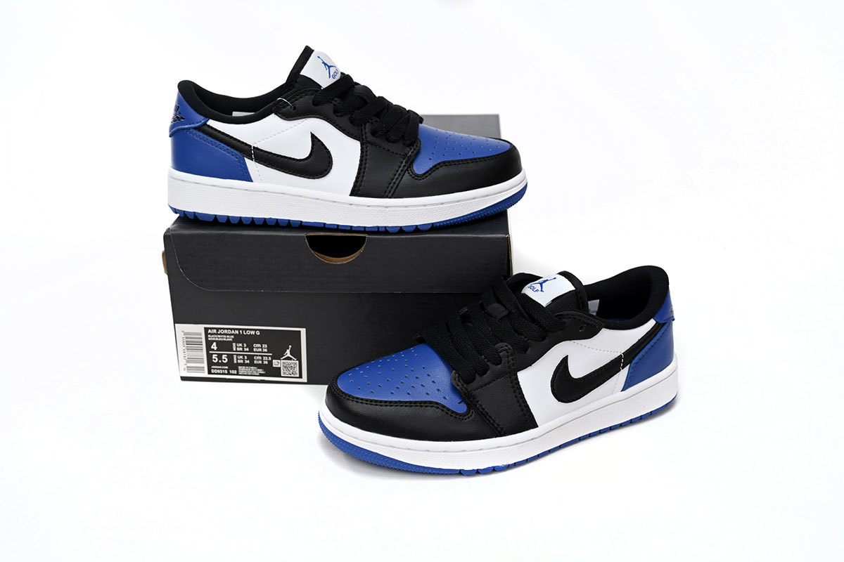  Air Jordan 1 Low Golf Black and White DD9315 102