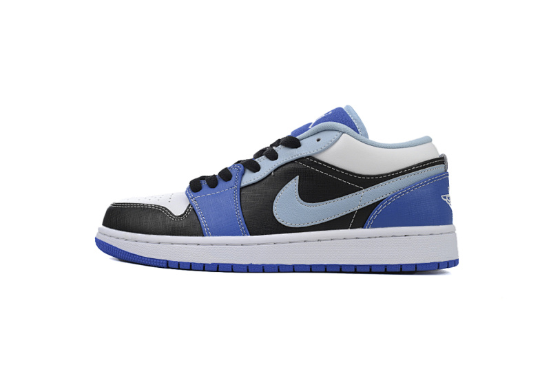 Air Jordan 1 Low White Blue Black DH0206-400