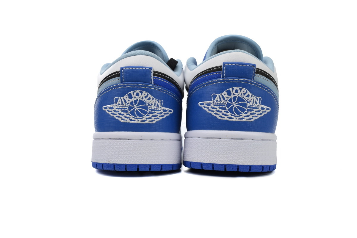Air Jordan 1 Low White Blue Black DH0206-400
