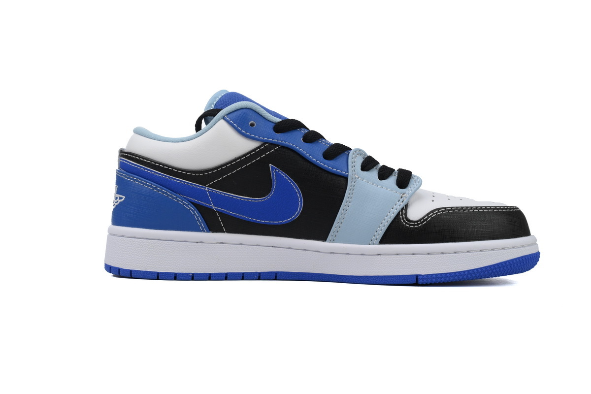 Air Jordan 1 Low White Blue Black DH0206-400