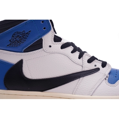 Air Jordan 1 High OG Blue White Black Reverse Swoosh Leather Sneaker DH3227-105 02