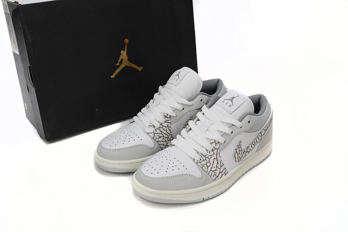 Air Jordan 1 Low PRM Elephant Print DH4269-100
