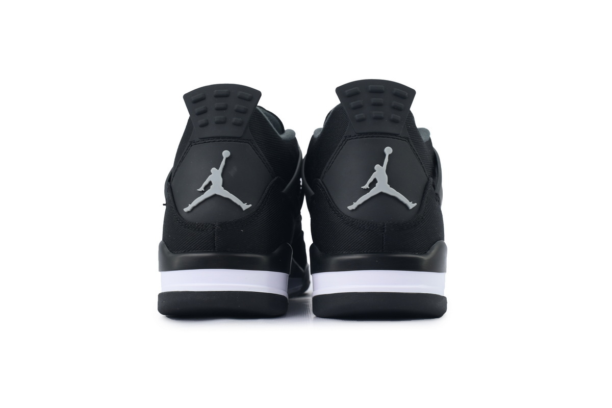  Air Jordan 4 Retro de lona negra DH7138-006
