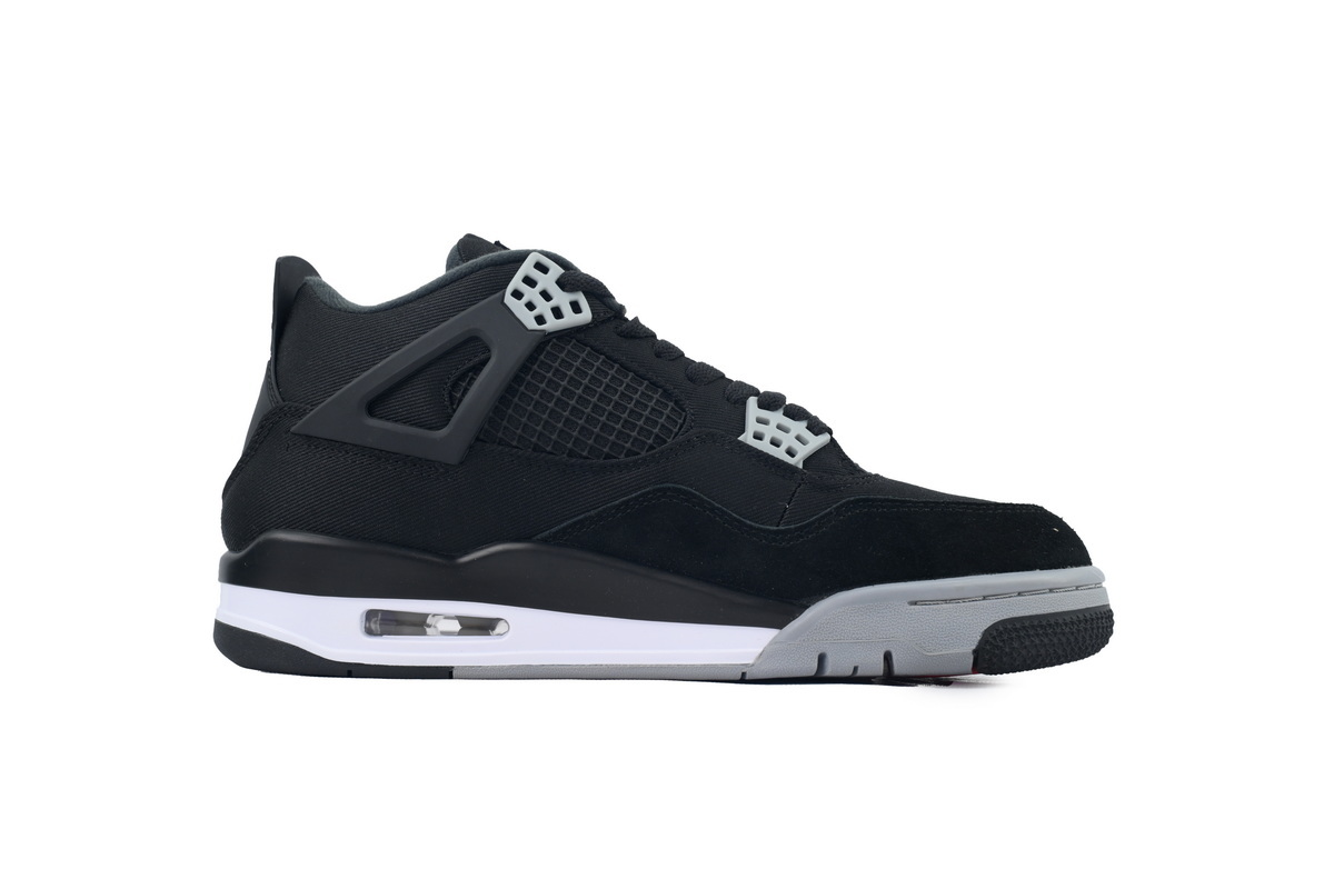  Air Jordan 4 Retro de lona negra DH7138-006