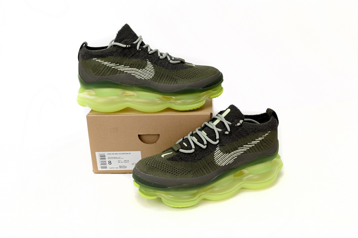 Nike Air Max Scorpion FK Lemon Army Green DJ4701-300 