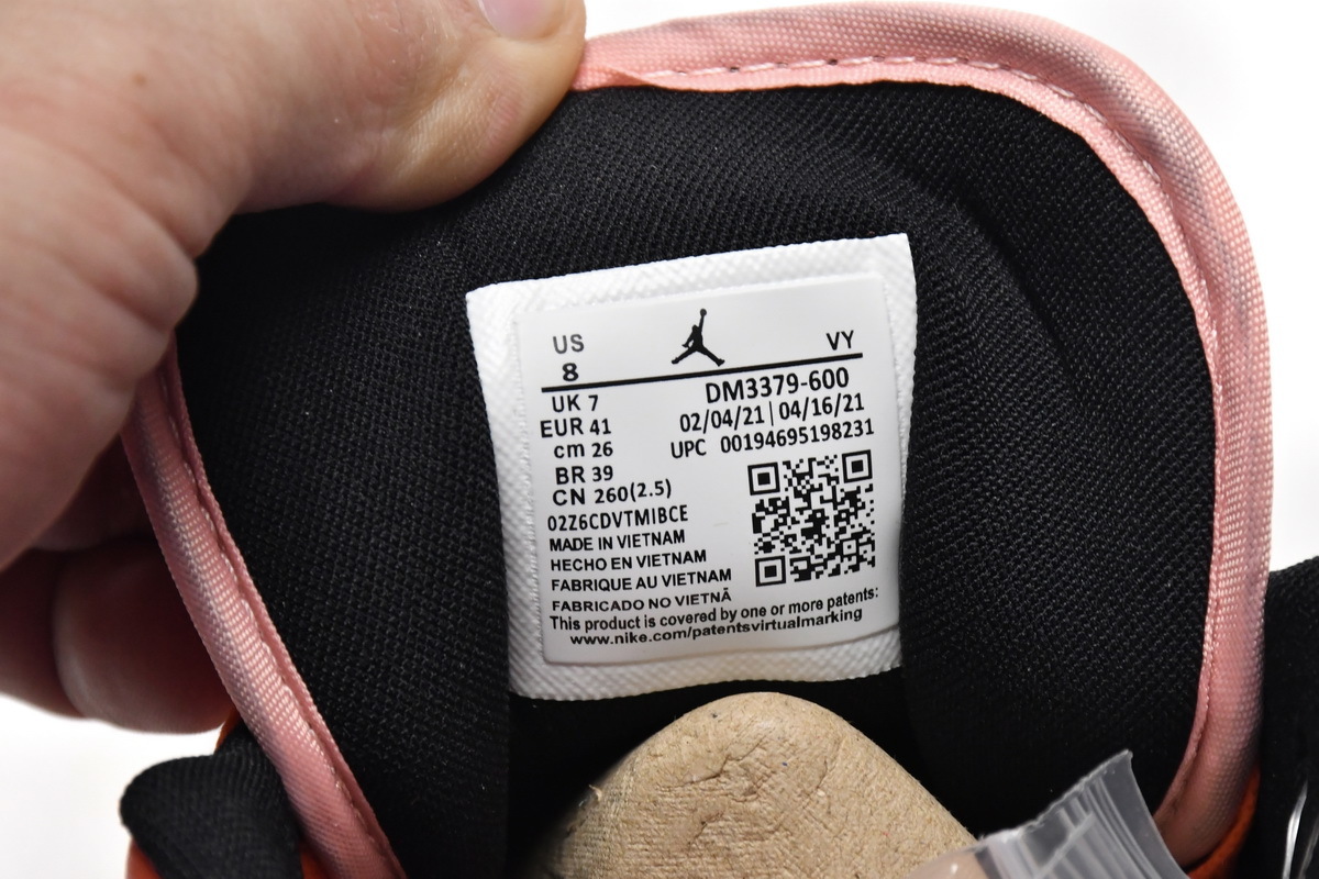 Air Jordan 1 Low Orange Black DM3379-600 