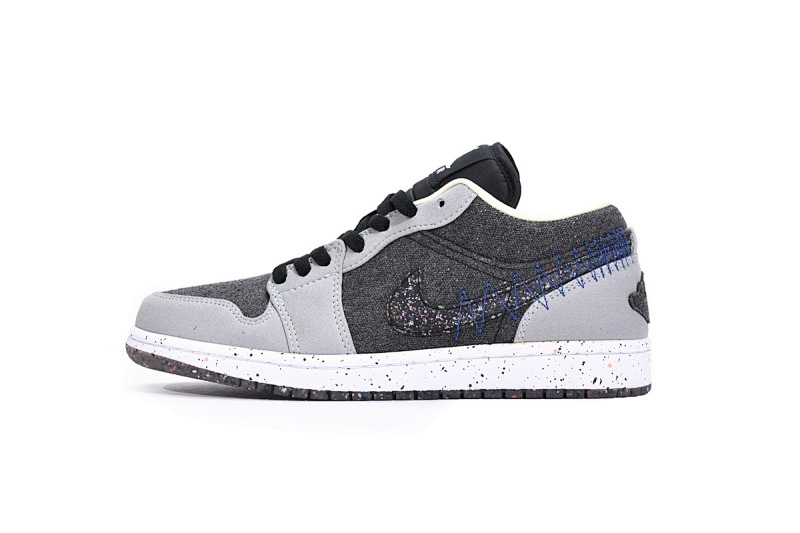 Air Jordan 1 Low SE Crater Black Grey DM4657-001