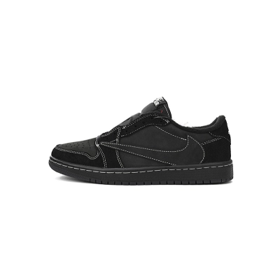 Air Jordan 1 Low OG Black Phantom Reverse Swoosh Suede Sneaker DM7866-001 01