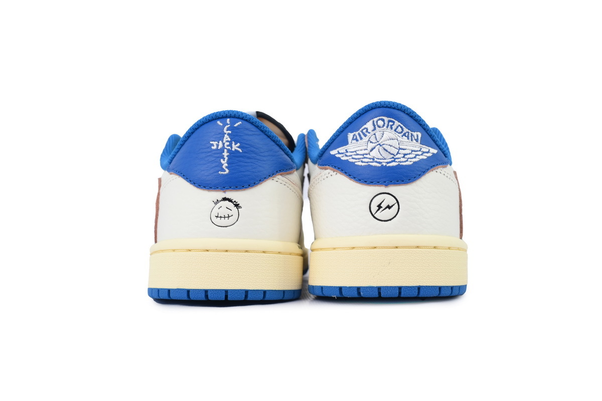 Jordan 1 Low Travis Scott Fragment White Blue Sneakers DM7866-104 