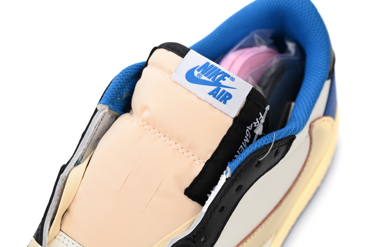 Air Jordan 1 Low OG Blue Black Reverse Swoosh Leather Sneaker DM7866-140 