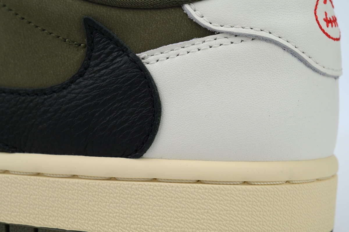 Jordan 1 Low Travis Scott Olive Sneakers DM7866-200