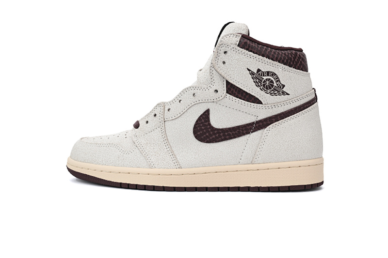 Air Jordan 1 High OG Gris-marron, motif serpent DO7097-100