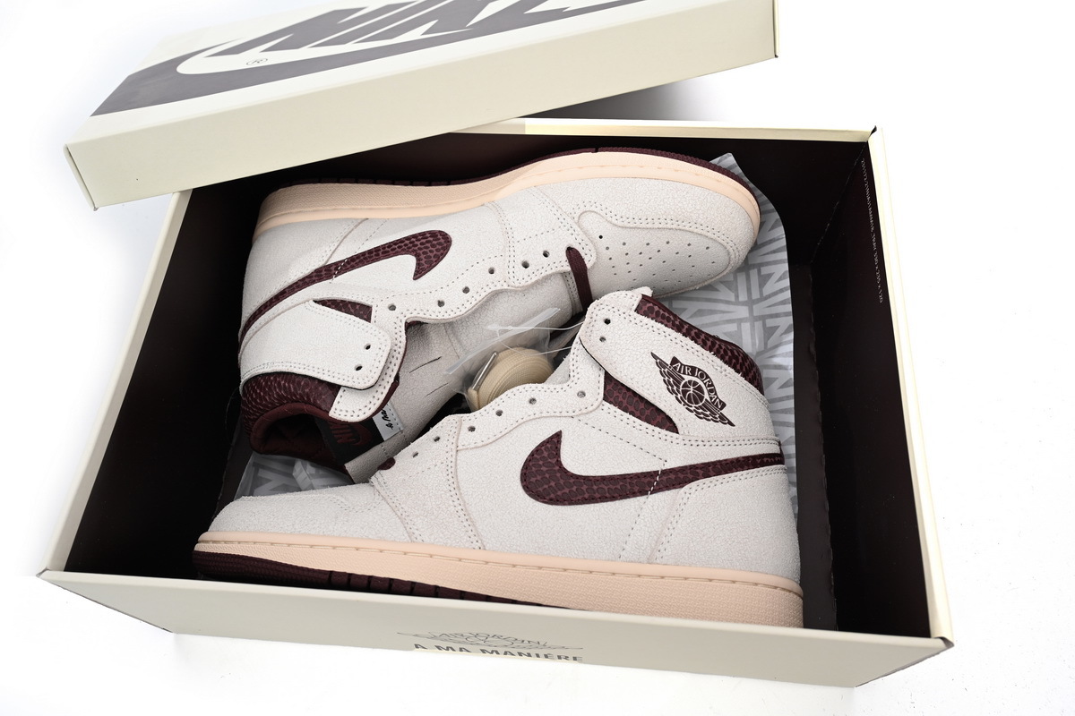 Air Jordan 1 High OG Gris-marron, motif serpent DO7097-100
