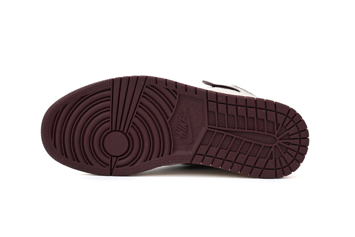 Air Jordan 1 High OG Gris-marron, motif serpent DO7097-100