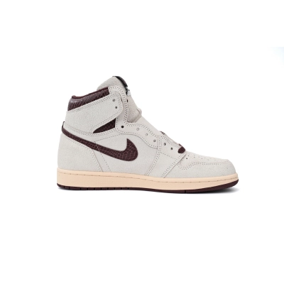 Air Jordan 1 High OG Gris y marrón con estampado de serpiente DO7097-100 02