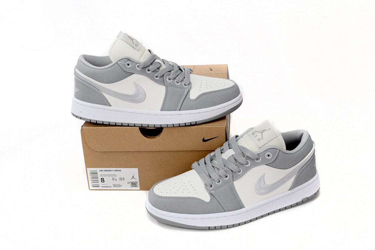 Travis Scott Air Jordan 1 Low Retro Grey White DV0426-012 
