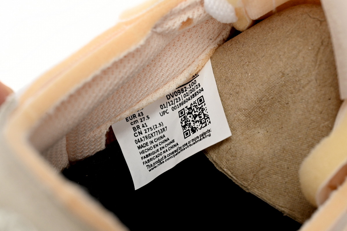 Air Jordan 1 Low Rice Gray Sponge DV0982-100 