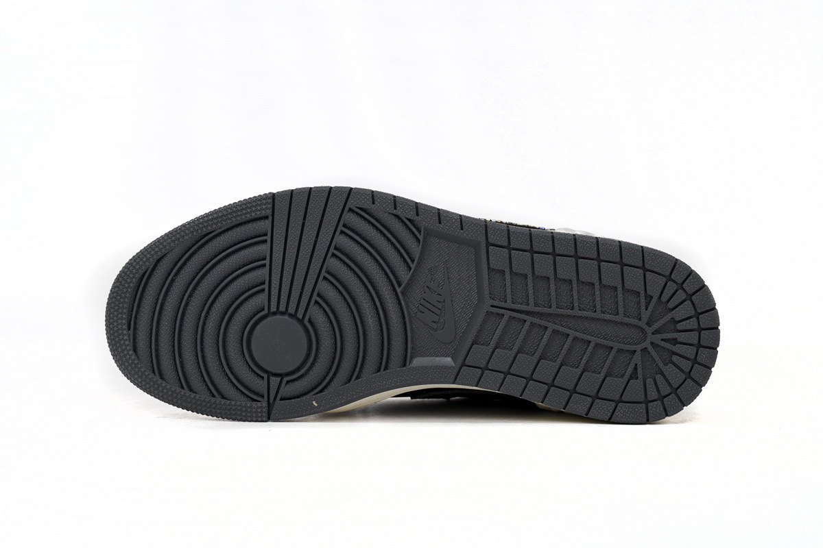 Air Jordan 1 Low Black Grey Silk DV1762-001