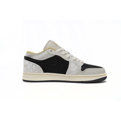 Air Jordan 1 Low Black Grey Silk DV1762-001 02