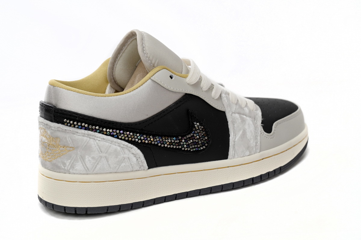 Air Jordan 1 Low Black Grey Silk DV1762-001