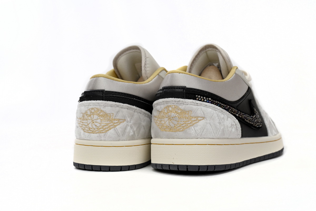 Air Jordan 1 Low Black Grey Silk DV1762-001