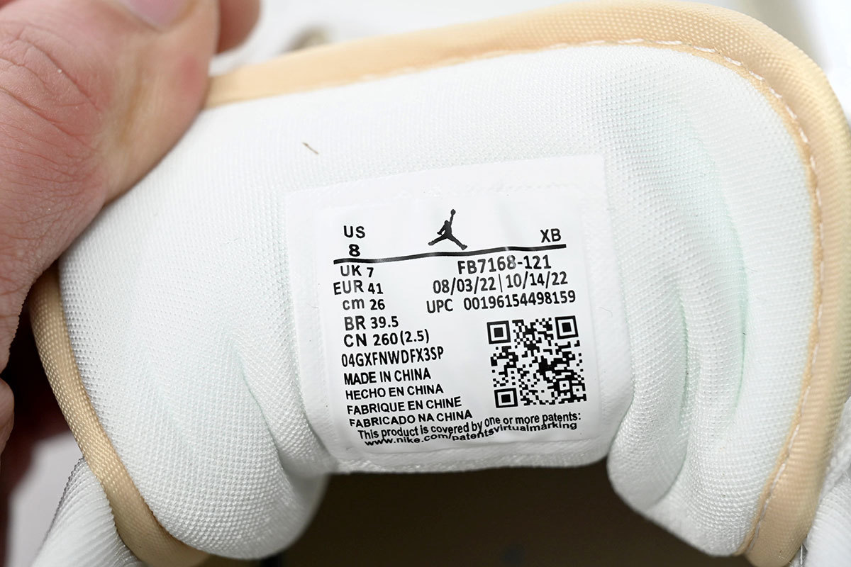 Air Jordan 1 Low Yellow Canvas FB7168-121 