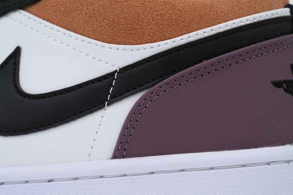  Air Jordan 1 Low White Brown Purple FB9908-102