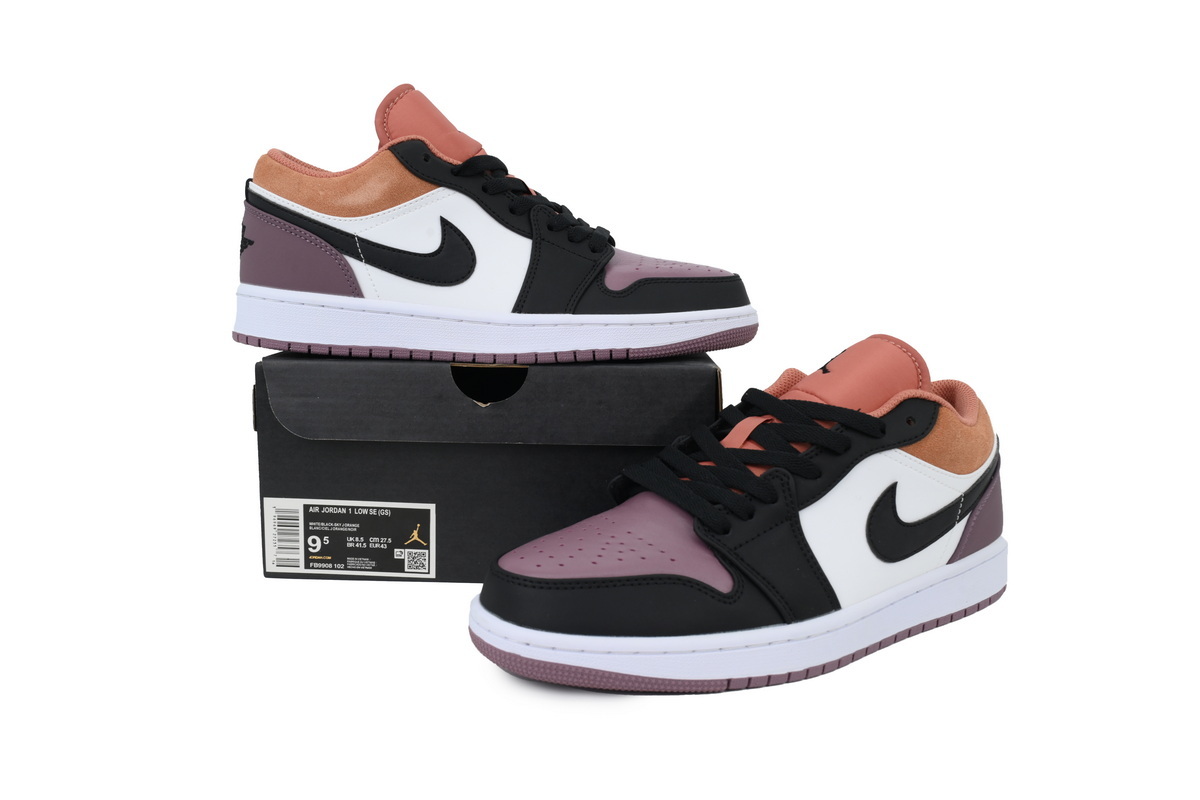  Air Jordan 1 Low White Brown Purple FB9908-102