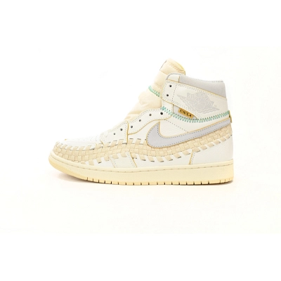 Union  Air Jordan 1 High OG Blanco lechoso FD2565-100  01