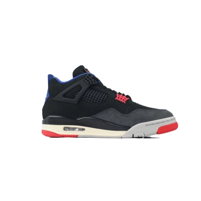 Air Jordan 4 Rare Air Negro, Rojo Fuego y Azul Real Oscuro FV5029 003 02