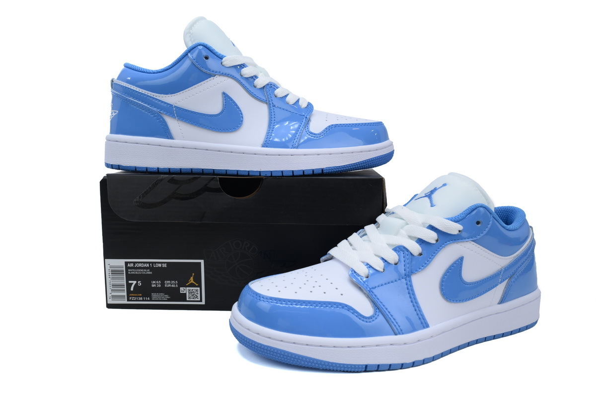 Air Jordan 1 Low White University Blue FZ2138-114
